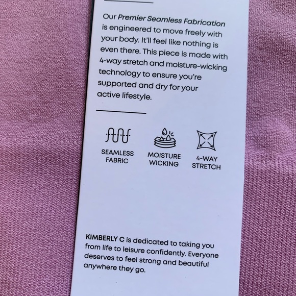 2 pc workout set Seamless Crop Top & Biker Short Set size S - Picture 7 of 13